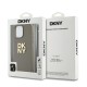 DKNY Wrist Strap Stock Logo case for iPhone 15 Pro Max - beige