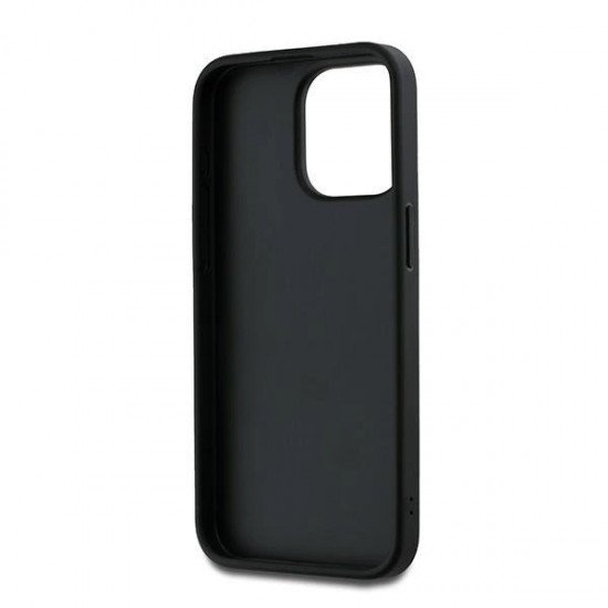 DKNY Wrist Strap Stock Logo case for iPhone 15 Pro Max - black