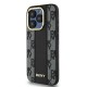 DKNY Leather Checkered Mono Pattern MagSafe iPhone 15 Pro Max Case - Black