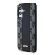 DKNY Leather Checkered Mono Pattern MagSafe case for Samsung Galaxy S24 - black