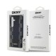 DKNY Leather Checkered Mono Pattern MagSafe case for Samsung Galaxy S24 - black