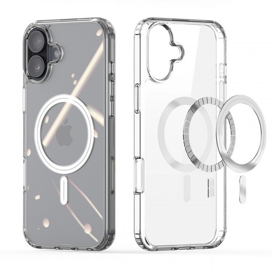 Dux Ducis Clin Mag case with MagSafe for iPhone 16 - transparent