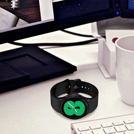 Tech-Protect Silicone Strap for Samsung Galaxy Watch 4 / 5 / 5 Pro / 6 / 7 / FE - Black