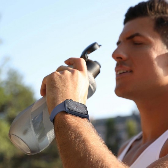 Tech-Protect Silicone Strap for Apple Watch 4 / 5 / 6 / 7 / 8 / 9 / SE (38 / 40 / 41 mm) - Black