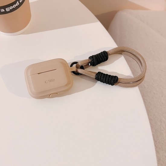Tech-Protect Silicone Rope Case for Apple AirPods Pro 1/2 - Light Brown