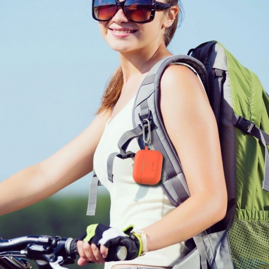 Tech-Protect Silicone Hook Case for Apple AirPods Pro 1 / 2 - Beige