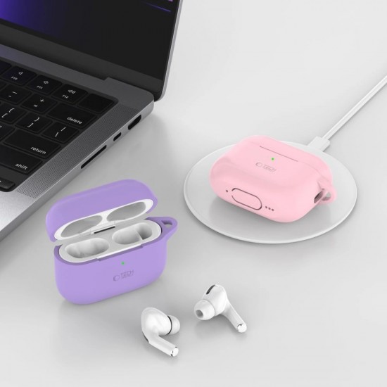 Tech-Protect Silicone Hook Case for Apple AirPods Pro 1 / 2 - Pink