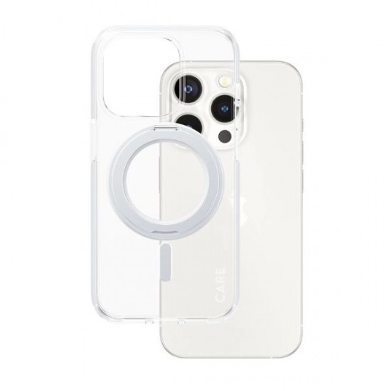 CARE by PanzerGlass Kickstand Case MagSafe for iPhone 15 Pro - silver