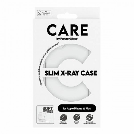 CARE by PanzerGlass Slim X-Ray Case for iPhone 15 Plus - Clear