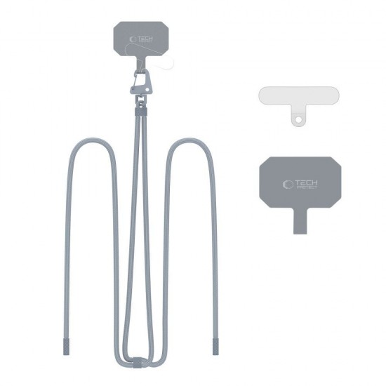 Tech-Protect C5S Rope Crossbody Strap Leash - Gray