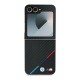 BMW Carbon Tricolor Case for Samsung Galaxy Z Flip 6 - Black