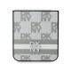 DKNY Checkered Pattern Printed Stripes Case for Samsung Galaxy Z Flip 6 - Beige