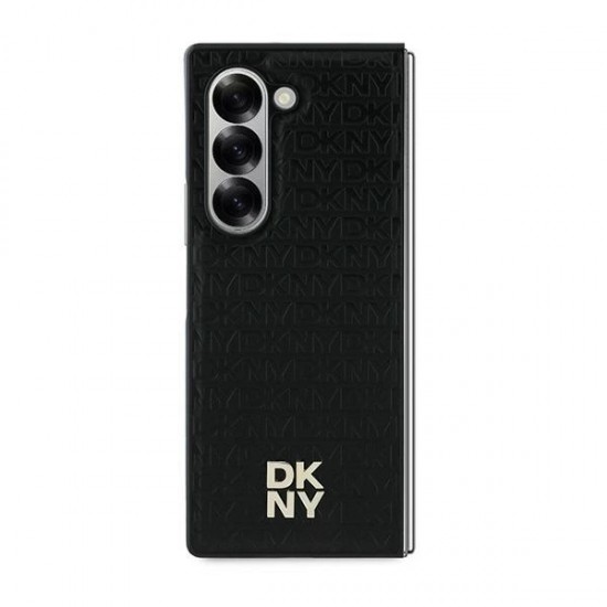 DKNY Repeat Pattern Stack Logo Case for Samsung Galaxy Z Fold6 - Black