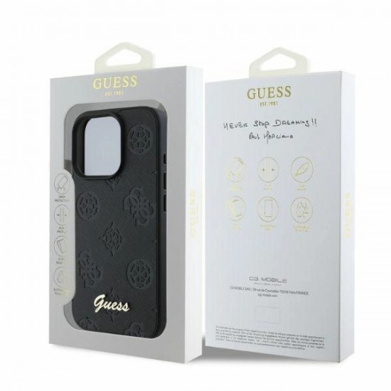 Guess 4G Classic Case for iPhone 16 Pro Max - Black