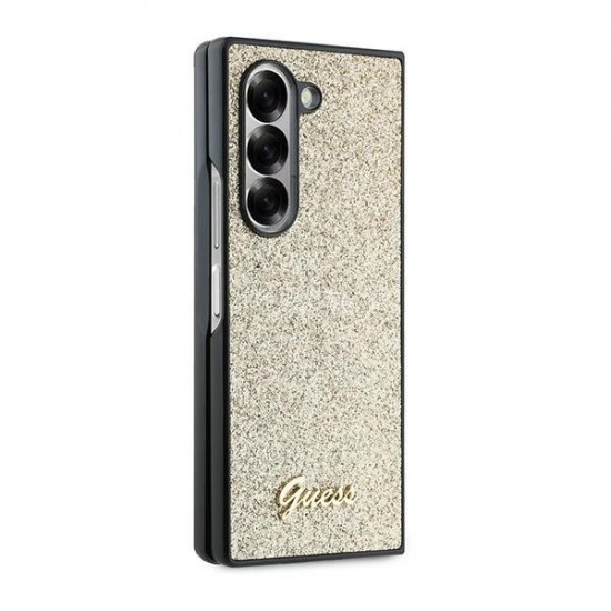 Guess 4G Glitter Script Case for Samsung Galaxy Z Fold 6 - Gold