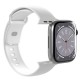 Puro Icon Silicone Strap for Apple Watch 42 / 44 / 45 / 49 mm - White (2 pcs.)