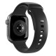 Puro Icon Silicone Strap for Apple Watch 42 / 44 / 45 / 49 mm - Black (2 pcs.)