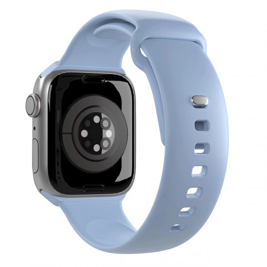 Puro Icon Silicone Strap for Apple Watch 38 / 40 / 41 mm - Light Blue (2 pcs.)