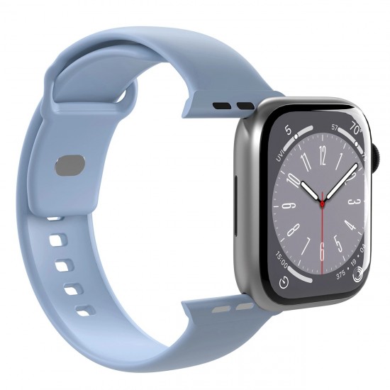 Puro Icon Silicone Strap for Apple Watch 38 / 40 / 41 mm - Light Blue (2 pcs.)