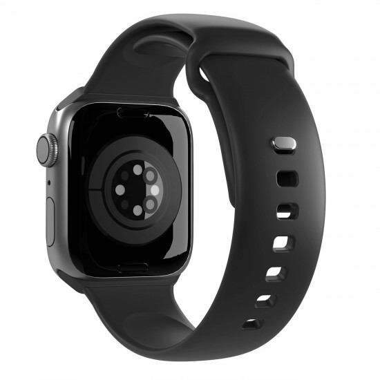 Puro Icon Silicone Strap for Apple Watch 38 / 40 / 41 mm - Black (2 pcs.)