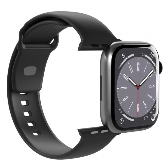Puro Icon Silicone Strap for Apple Watch 38 / 40 / 41 mm - Black (2 pcs.)