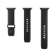 Puro Icon Silicone Strap for Apple Watch 38 / 40 / 41 mm - Black (2 pcs.)