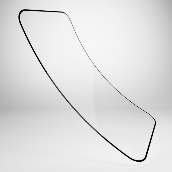 Puro Flexible Glass D3O Hybrid Glass with Black Frame for iPhone 16 / iPhone 15 / iPhone 15 Pro