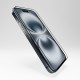Puro Flexible Glass D3O Hybrid Glass with Black Frame for iPhone 16 / iPhone 15 / iPhone 15 Pro