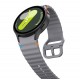 Tech-Protect Silicone Sport Strap for Samsung Galaxy Watch 4 / 5 / 5 Pro / 6 / 7 / FE - Gray