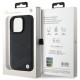 BMW Signature Leather Crossing Lines Pattern iPhone 16 Pro Case - Black