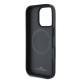 BMW Signature Leather Half Textured & Circle MagSafe case for iPhone 16 Pro - black