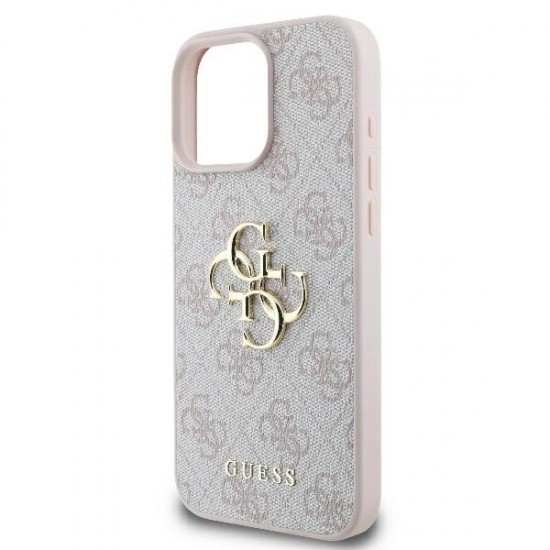 Guess 4G Big Logo Case for iPhone 16 Pro - Pink