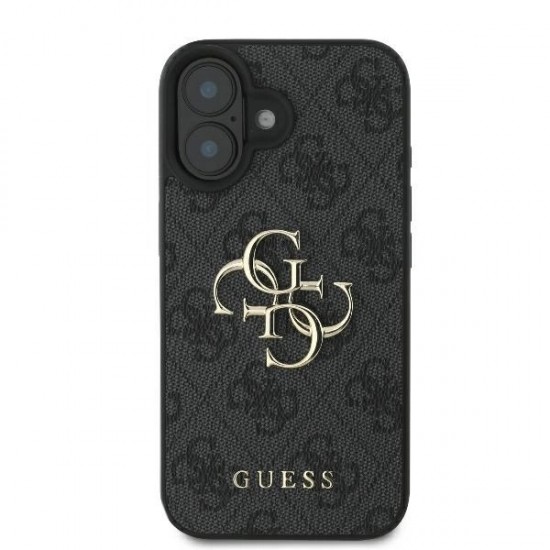 Guess 4G Big Logo Case for iPhone 16 - Black