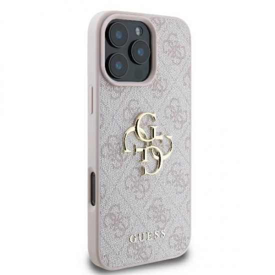 Guess 4G Big Logo Case for iPhone 16 Pro Max - Pink