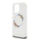 Guess IML Flowers Wreath MagSafe Case for iPhone 16 Pro - Clear