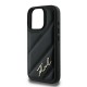 Karl Lagerfeld Quilted Signature iPhone 16 Pro Case - Black