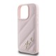 Karl Lagerfeld Quilted Signature iPhone 16 Pro Case - Pink