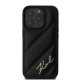 Karl Lagerfeld Quilted Signature iPhone 16 Pro Max Case - Black