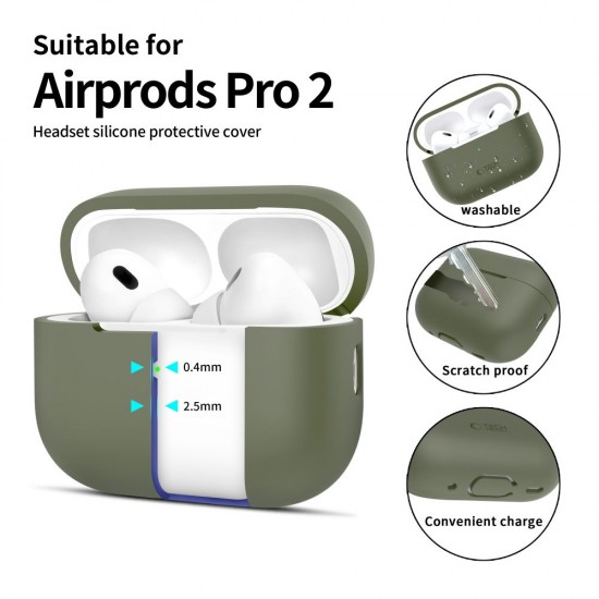 Tech-Protect Silicone Case for Apple AirPods Pro 1 / 2 - Green