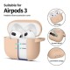Tech-Protect Silicone Hook Case for Apple AirPods 3 - Beige