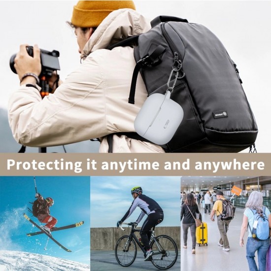 Tech-Protect Silicone Hook Case for Apple AirPods 3 - Beige