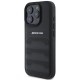 AMG Leather Debossed Lines Black Logo iPhone 16 Pro Max Case - Black