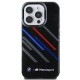 BMW Motosport IML Random Stripes iPhone 16 Pro Case - Black