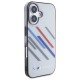 BMW Motosport IML Random Stripes iPhone 16 Plus Case - Gray