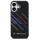 BMW Motosport IML Random Stripes iPhone 16 Plus Case - Black