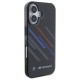 BMW Motosport IML Random Stripes iPhone 16 Plus Case - Black