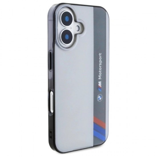 BMW Motosport IML Vertical Stripe iPhone 16 Case - Gray