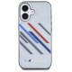BMW Motosport IML Random Stripes iPhone 16 Case - Gray
