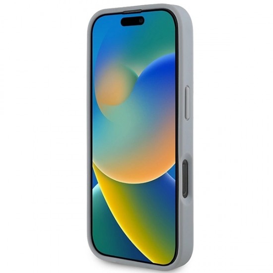 BMW M Carbon Tricolor Line MagSafe Case for iPhone 16 Pro - Gray