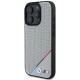 BMW M Perforated Tricolor Line MagSafe Case for iPhone 16 Pro - Gray